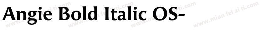 Angie Bold Italic OS字体转换